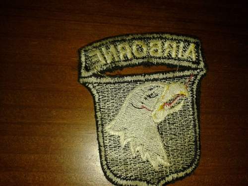 US 101st A/B patch: Is this is a reproduction?