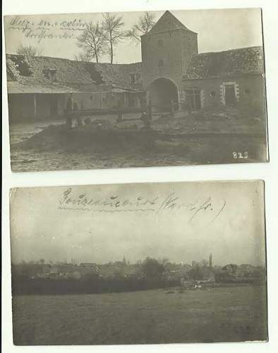 WWII german photos - postcards - crashed planes