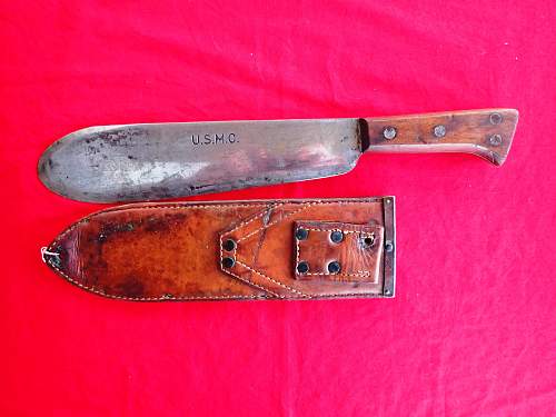 WWII USMC Bolo Knife Example