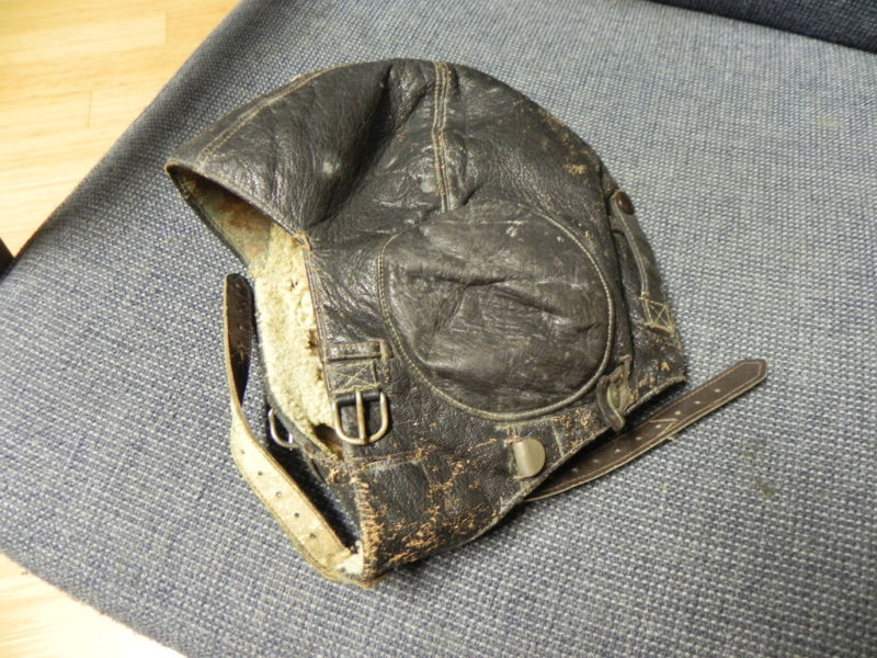 Luftwaffe leather flying helmet