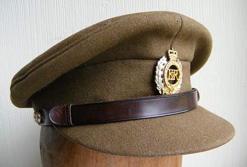 Royal engineers officers forage cap GVI