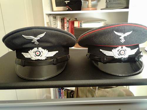 New year. &quot;New&quot; Luftwaffe Visor Caps.