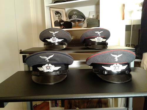 New year. &quot;New&quot; Luftwaffe Visor Caps.