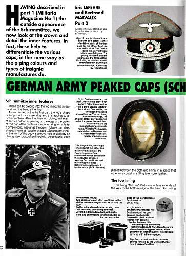 German Army Peaked Caps (Part 1)