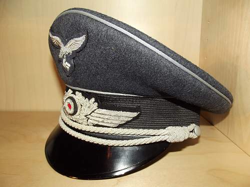 Luftwaffe Officer's Schirmmütze: Erel Privat