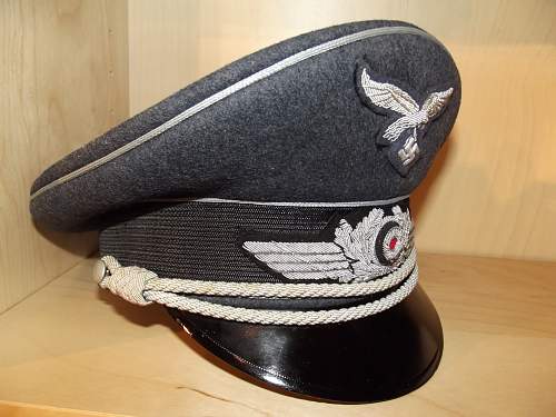 Luftwaffe Officer's Schirmmütze: Erel Privat