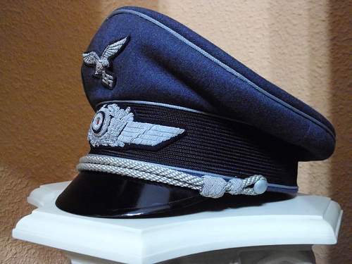 Luftwaffe Officer's Schirmmütze: Erel Privat