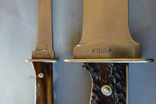 F.Dula Waidbesteck &amp; Henckels Bowie hunting knife