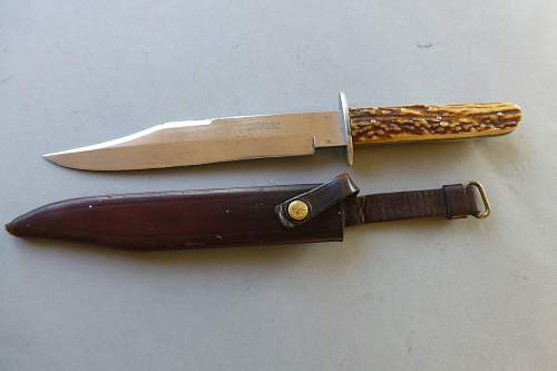 F.Dula Waidbesteck &amp; Henckels Bowie hunting knife