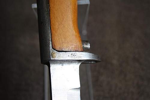 CISM engraving on a seitengewehr 102(n)