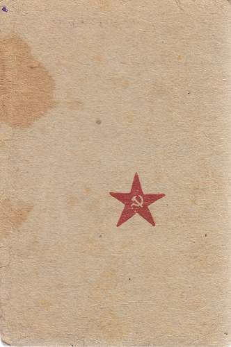 Red Army Soldiers Book, translation help please