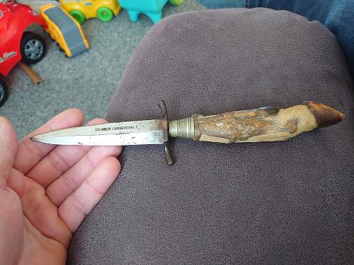 Deer hoof knife