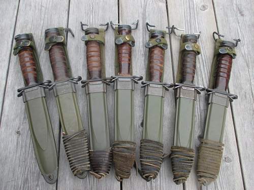 Collection of M4 bayonets
