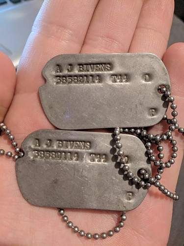 WWII U.S. Dog Tags