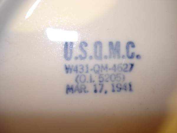 U.S.Q.M.C. Ceramic plates