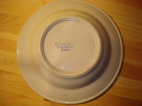 U.S.Q.M.C. Ceramic plates