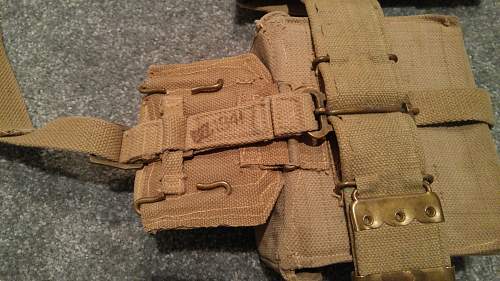 Indian-made Pattern 1937 Officers' Webbing Set