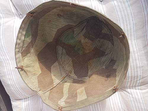 M 38 Helmet Cover Splittertarn genuine?