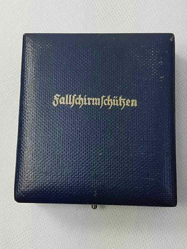 My first Fallschirmschutzenabzeichen Assmann cased, so excited!