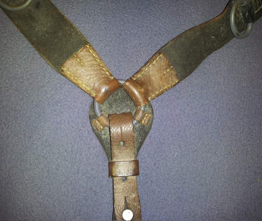 Czech Leather Y-Straps from Hessen Antique