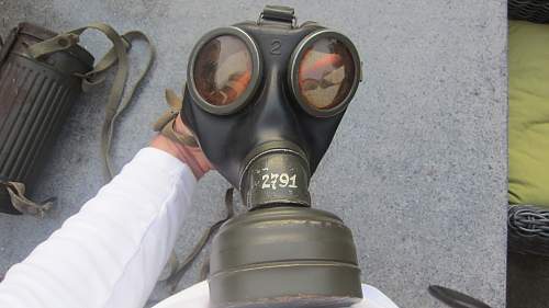 Openion Wehrmacht gasmask with cannister long model