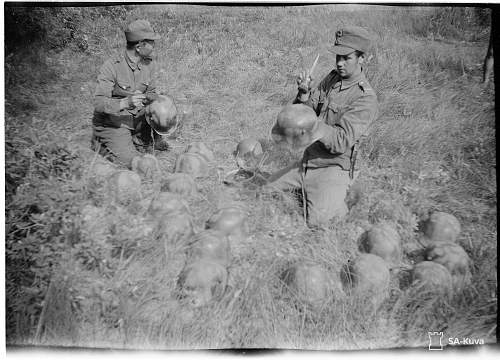 Finnish Camo Helmets- Period Photo Pictorial