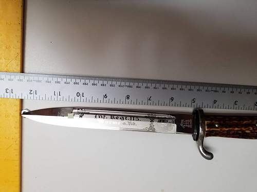 Etched Parade Bayonet