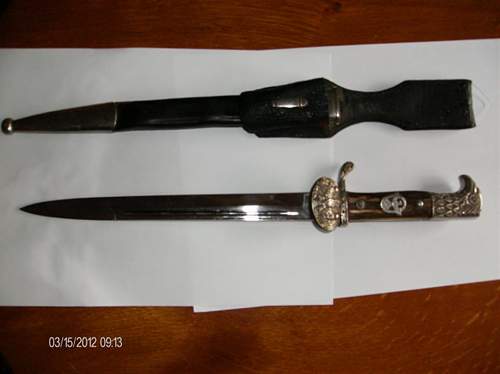 German police clamshell dress bayonet