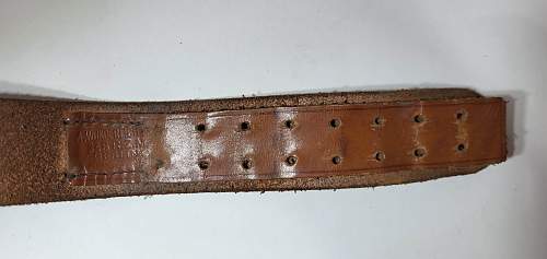 RZM Leather Belt Markings