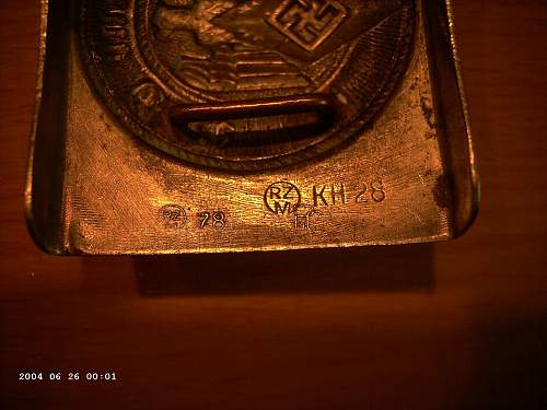 Identifying early RZM, MA, KH and UE Buckle Markings