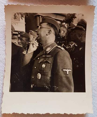 Private SS Photos with H. Himmler. Please help.