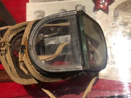 tank helmet  goggle pickup