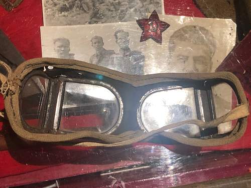 tank helmet  goggle pickup