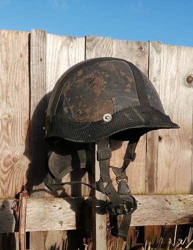 Russian Modified Sh40 Helmet from the war in Ukraine