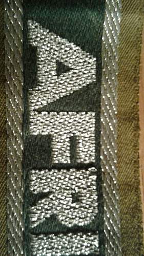 The Afrikakorps cuff title