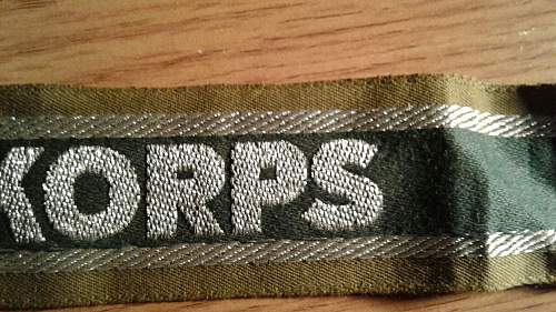 The Afrikakorps cuff title