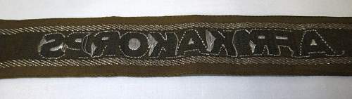 The Afrikakorps cuff title