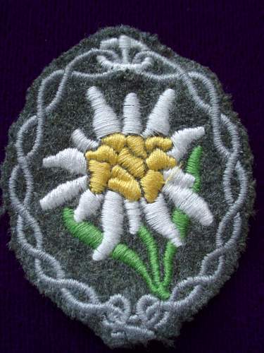 Edelweiss Sleeve Insignia Real or Fake?