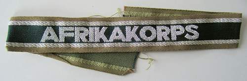 The Afrikakorps cuff title