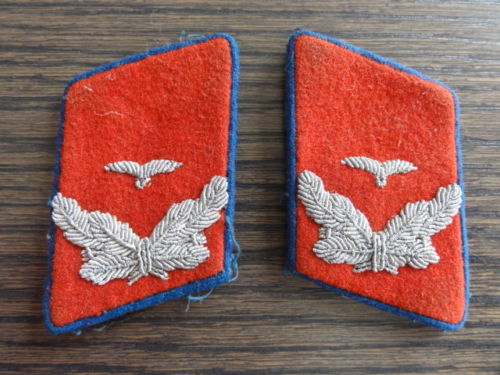 Luftwaffe Flak Reserve Leutnants (lieutenants) Collar Patches/Tabs , 100% original pre war or wartime  ?