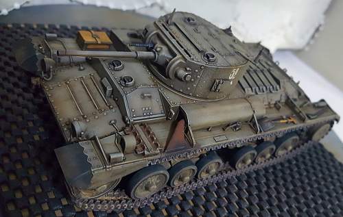 1/35 scale British Valentine in Soviet service, lend lease tank.