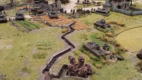 Superb 15mm battle of Kursk war games table.