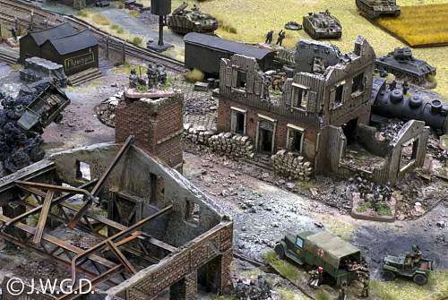 Superb 15mm battle of Kursk war games table.