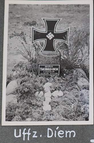 The graves of two German soldiers KIA in 1942