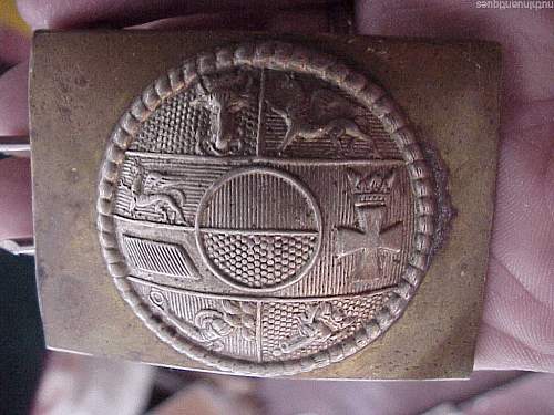 Fake Mecklenburg-Strelitz Buckle Sold on eBay recently