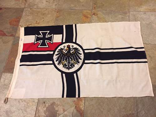 WWI German Battle Flag Fake?