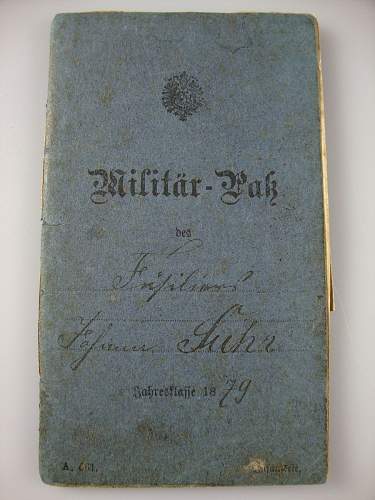 1879 Prußian Militär Paß document - help please!