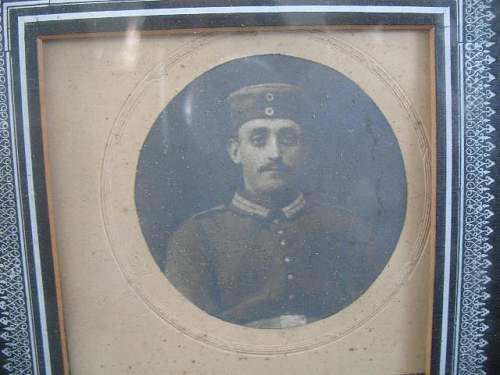 Framed photo german soldat KIA