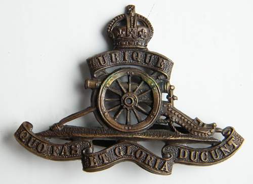 Royal Canadian Artillery Cap Badges