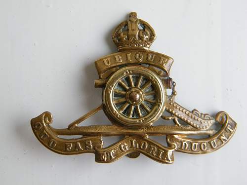 Royal Canadian Artillery Cap Badges